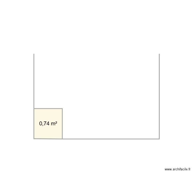 Mur Ciboure. Plan de 1 pièce et 1 m2