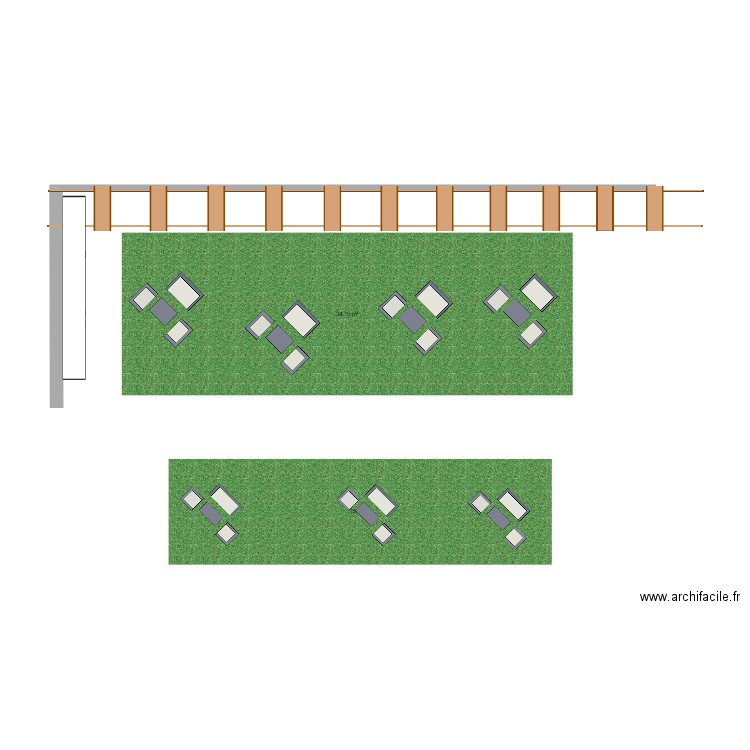 plan pour colloque des enseignants exterieur. Plan de 0 pièce et 0 m2