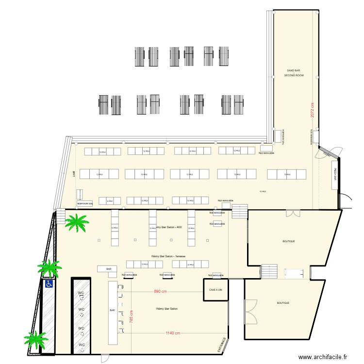 GREENBLATT. Plan de 7 pièces et 656 m2