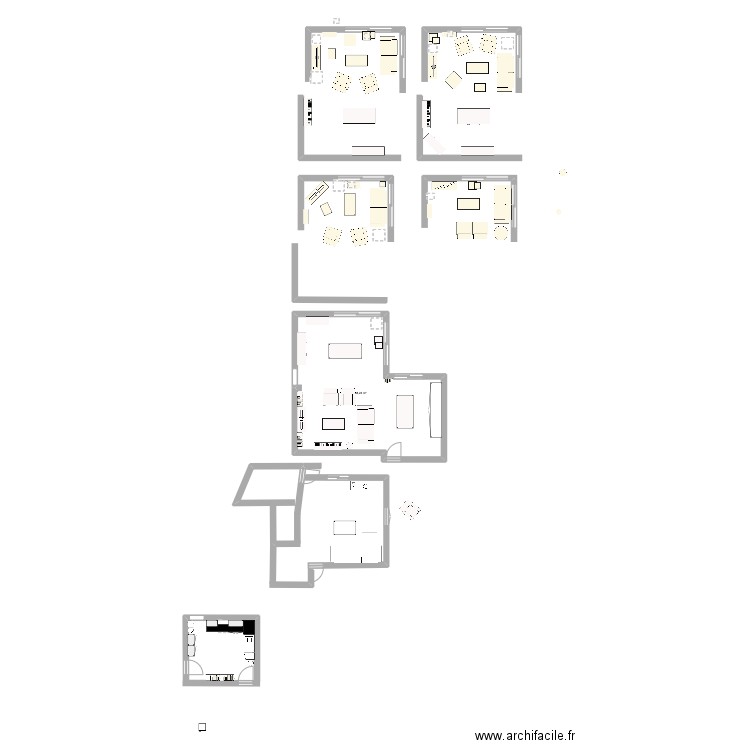 buanderie. Plan de 0 pièce et 0 m2