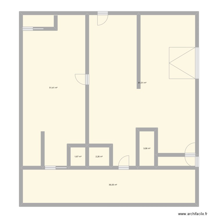 plan d'évacuation de la société. Plan de 6 pièces et 176 m2