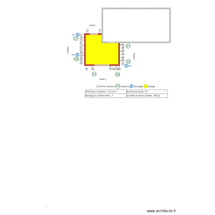 chames2. Plan de 2 pièces et 43 m2