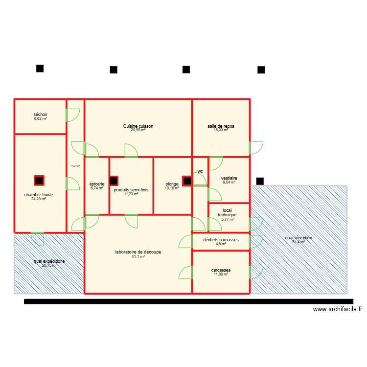 EARL La Longee 2. Plan de 20 pièces et 270 m2