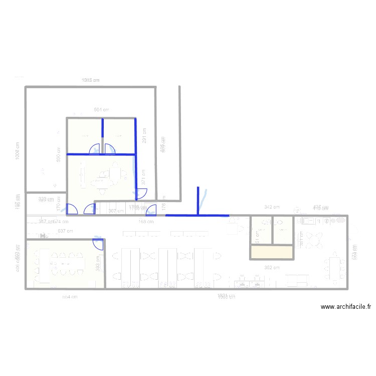 THELUS ISS onet modif . Plan de 1 pièce et 4 m2