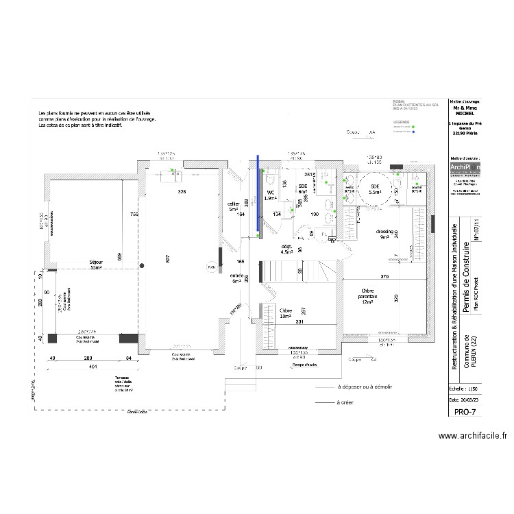 ROBIN_PLAN ATTENTES AU SOL_IND A_MICHEL_PLERIN. Plan de 0 pièce et 0 m2