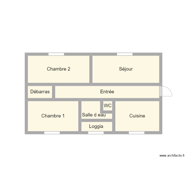 2409 LEON. Plan de 9 pièces et 13 m2