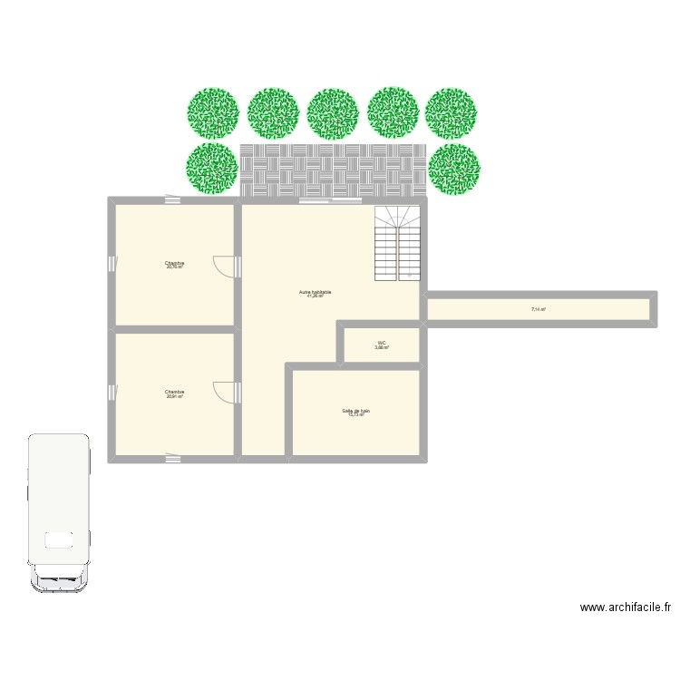 EXTENSION ANCY. Plan de 6 pièces et 110 m2