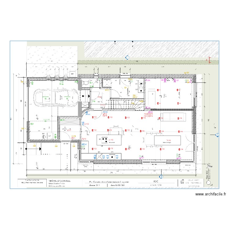 Rez elec position . Plan de 0 pièce et 0 m2