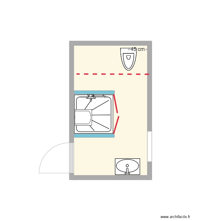 Projet_EY. Plan de 1 pièce et 5 m2