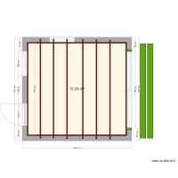 MODULE 15m² structure plafond