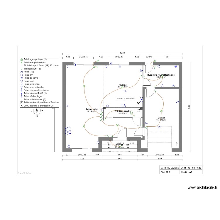 DALI RDC. Plan de 0 pièce et 0 m2