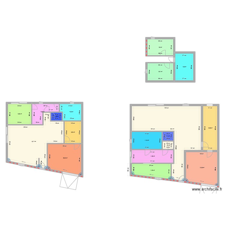 Maison Alignan. Plan de 18 pièces et 259 m2