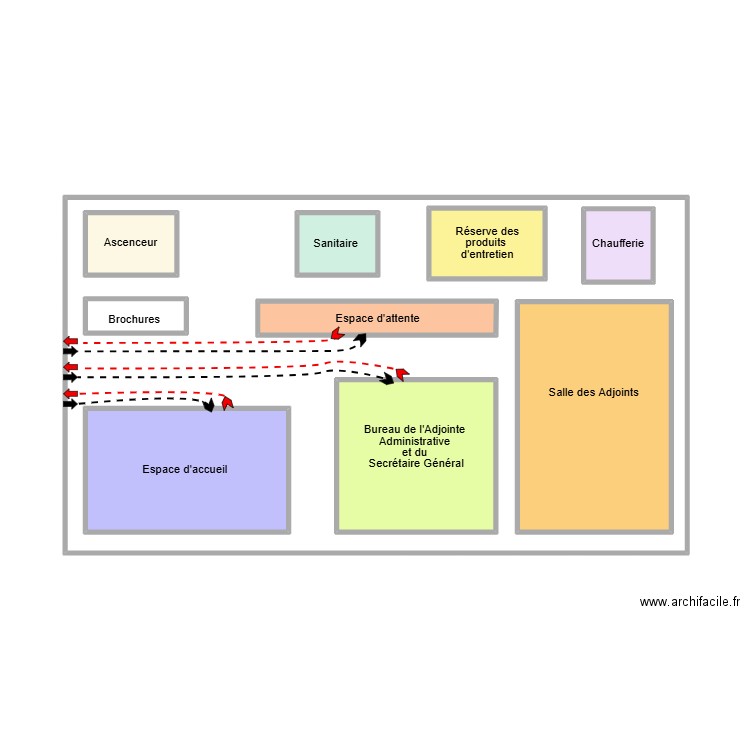 Mairie Preuilly. Plan de 10 pièces et 83 m2