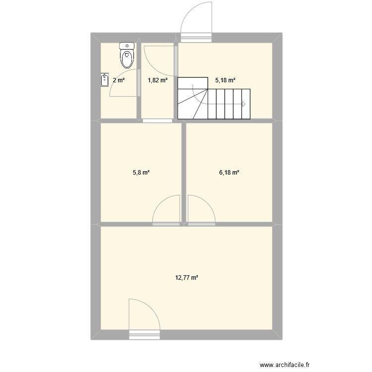 ALVAREZ. Plan de 6 pièces et 34 m2