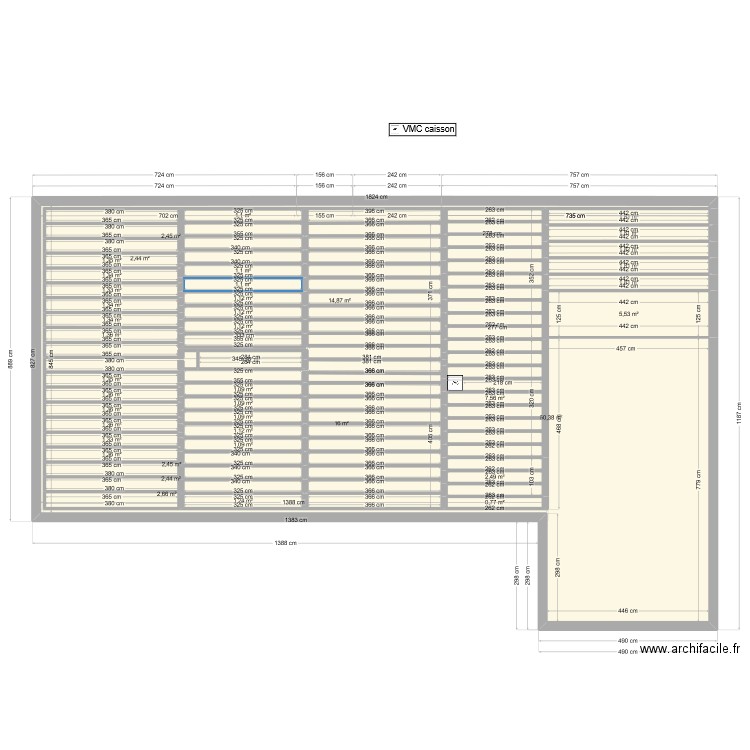 CHALET_ARFEUILLE_COMBLES_VMC_20240817. Plan de 42 pièces et 150 m2