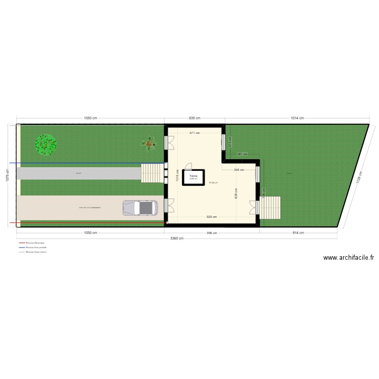 PM_2_apresFInal. Plan de 2 pièces et 84 m2