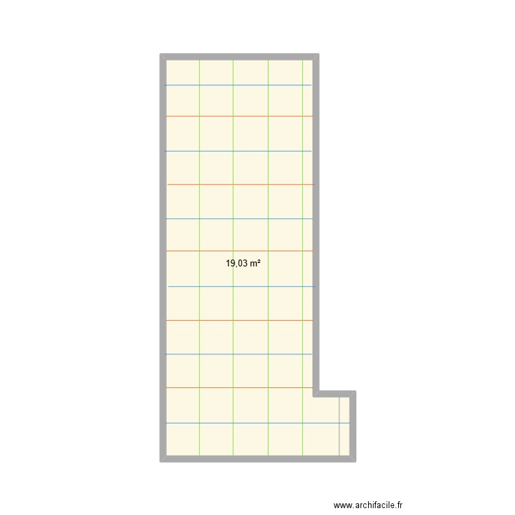 Mister Paela . Plan de 1 pièce et 19 m2