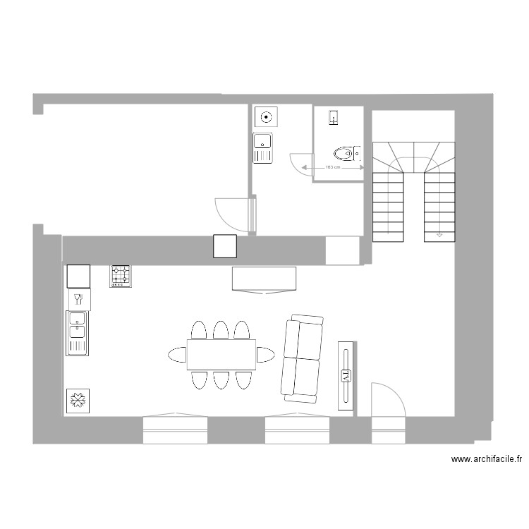 ProjetMontcey122024-2. Plan de 4 pièces et 42 m2