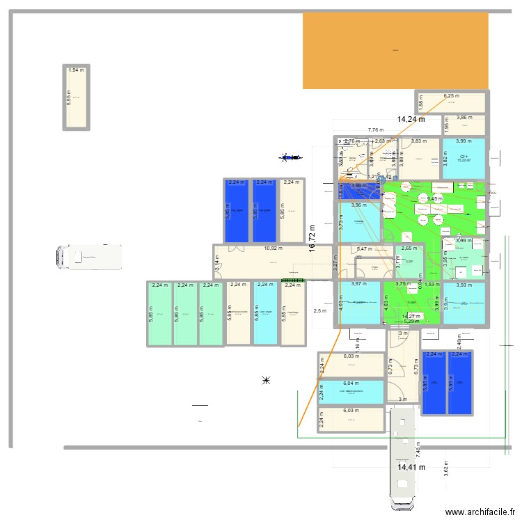 Boulouparis-1. Plan de 33 pièces et 489 m2