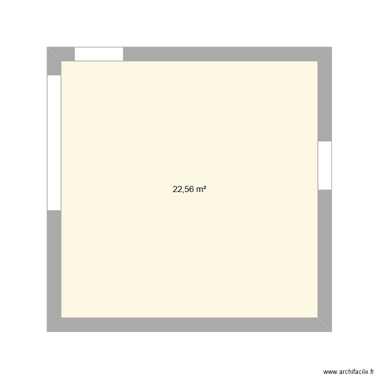 castex 2. Plan de 1 pièce et 23 m2