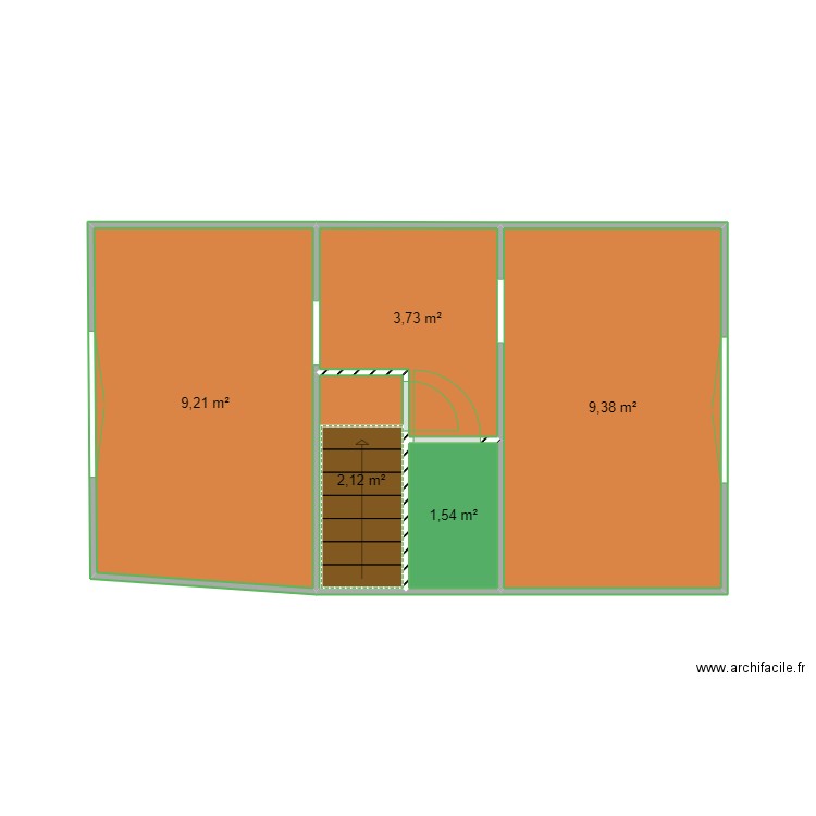 chez bouba. Plan de 5 pièces et 26 m2