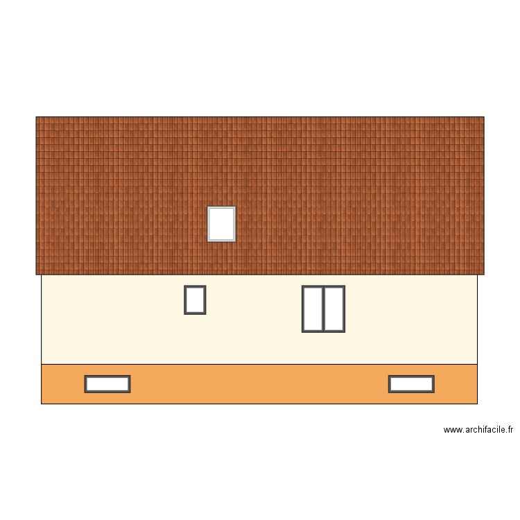 Etat projeté nord. Plan de 0 pièce et 0 m2