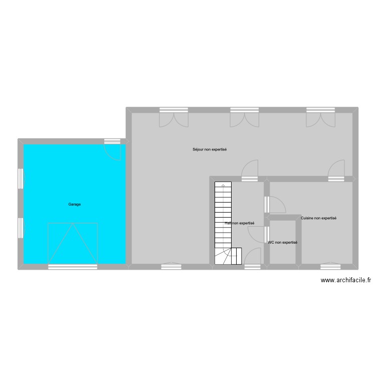 Chemin de Chantefleur 52. Plan de 5 pièces et 104 m2