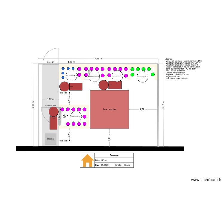 Faisabilité v4 LIPHY. Plan de 0 pièce et 0 m2