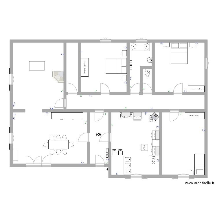 mamie marguerite attignat oncin. Plan de 10 pièces et 178 m2