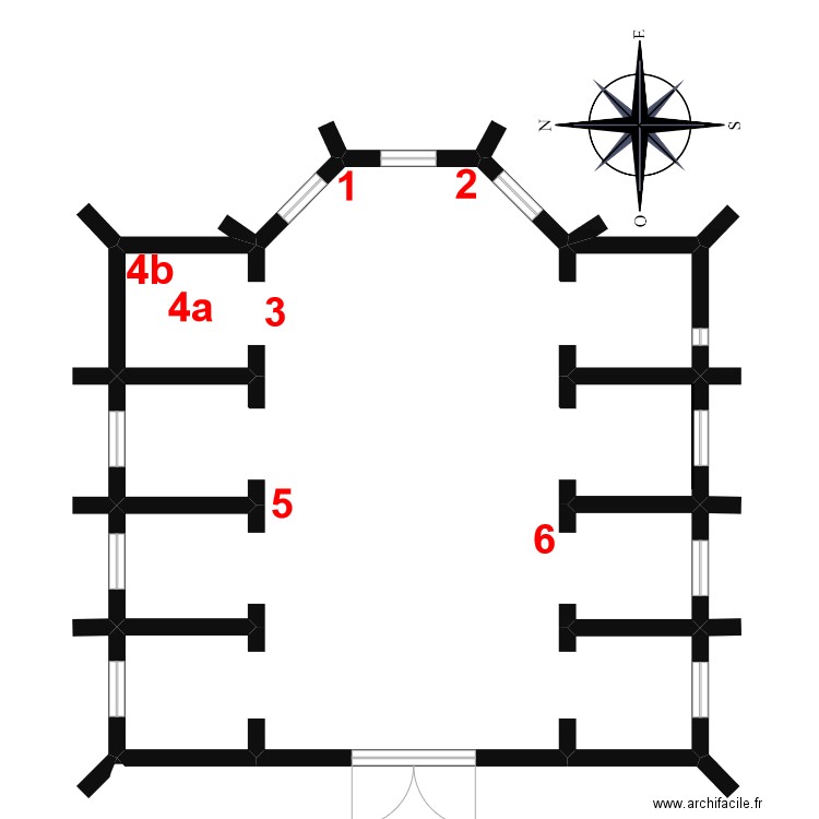 Felletin. Plan de 1 pièce et 378 m2