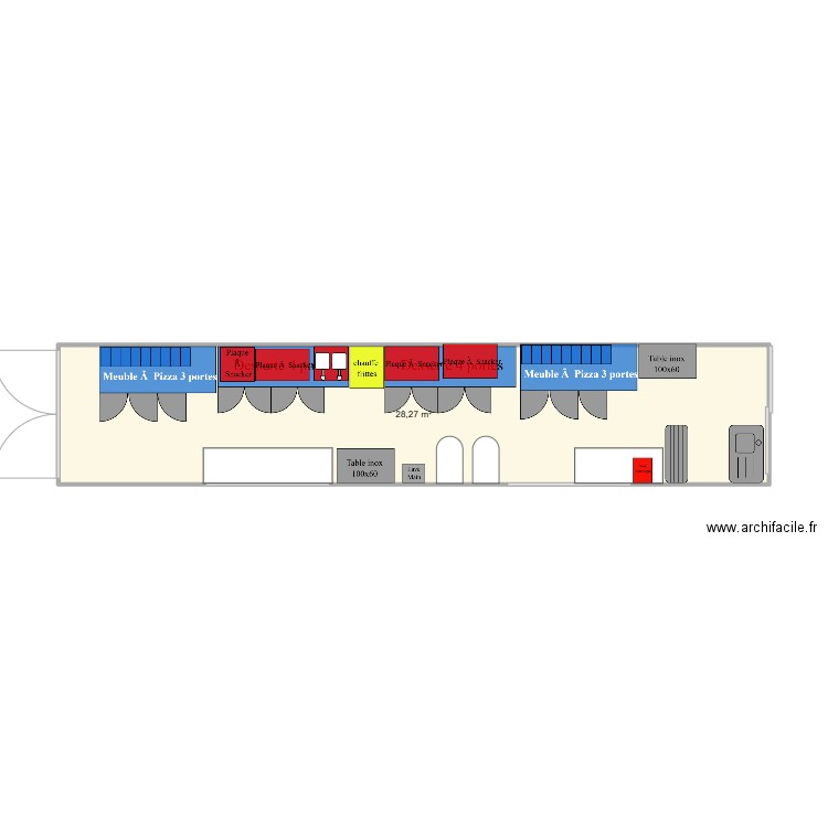 YEMMA  . Plan de 1 pièce et 28 m2