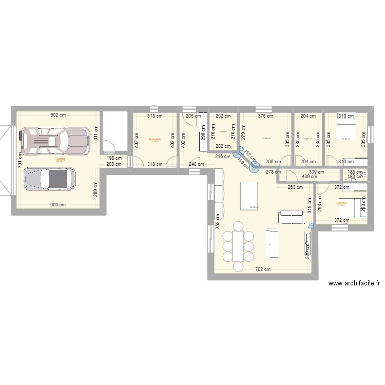 saint ju. Plan de 9 pièces et 175 m2