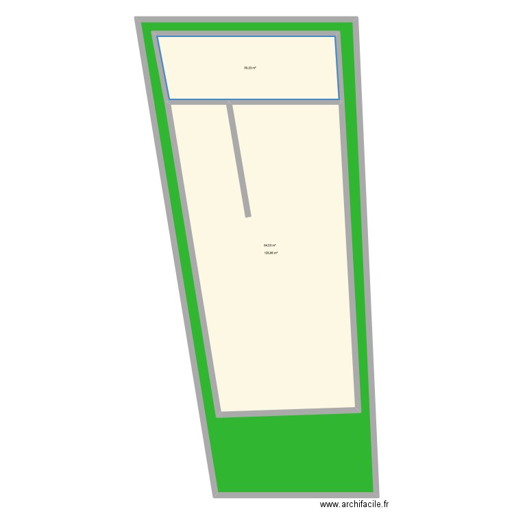 plan charlotte. Plan de 3 pièces et 397 m2