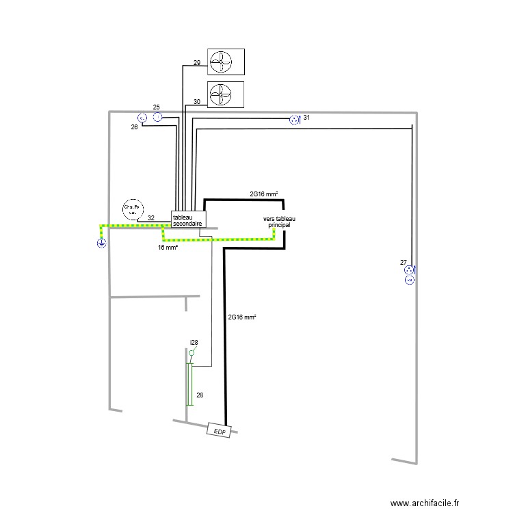 garage. Plan de 0 pièce et 0 m2