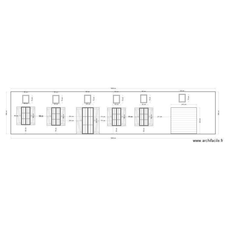 Façade avant. Plan de 0 pièce et 0 m2