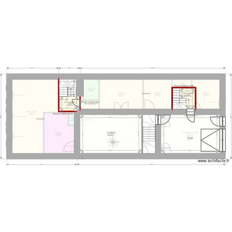 ML24011141. Plan de 24 pièces et 313 m2