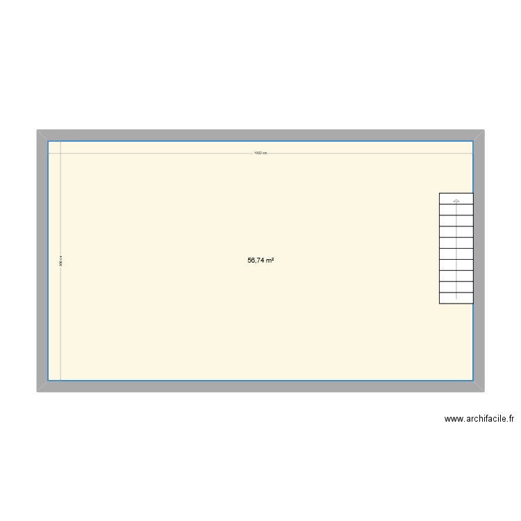 Maison Djiby. Plan de 1 pièce et 57 m2