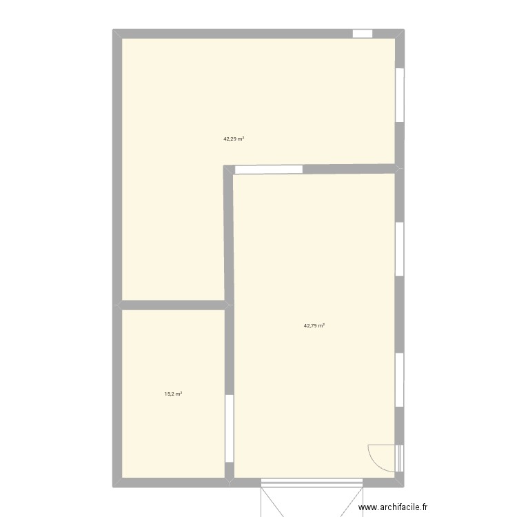 Fretigney-et-Veloreille . Plan de 3 pièces et 100 m2