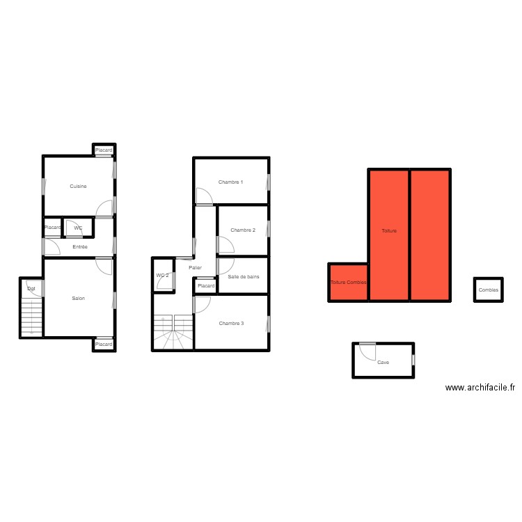 GARREAU ROBIN. Plan de 20 pièces et 112 m2