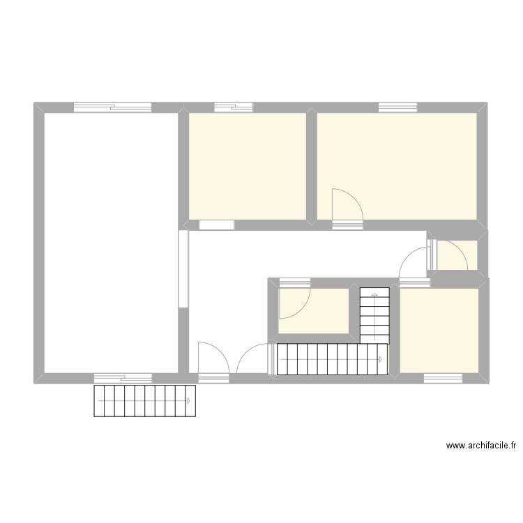 Plan. Plan de 6 pièces et 31 m2