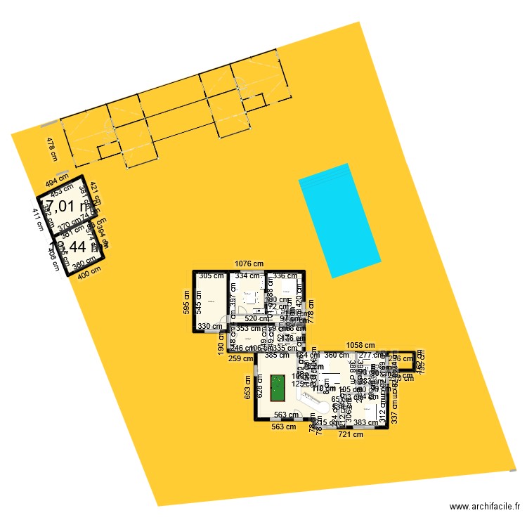 acqueduc6. Plan de 16 pièces et 175 m2