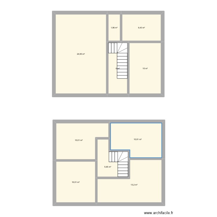 Maison roumanie. Plan de 10 pièces et 98 m2