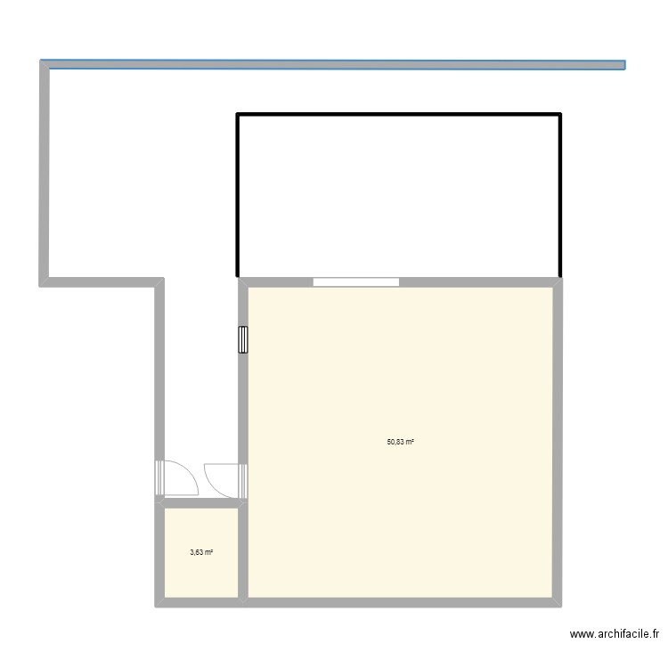 ASKENATZIS. Plan de 2 pièces et 54 m2