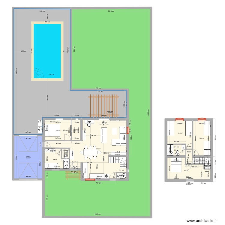 Plan escalier cuisine4. Plan de 15 pièces et 474 m2