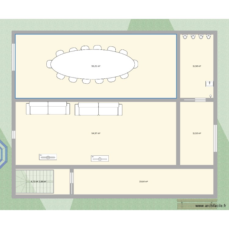 plan juljul. Plan de 12 pièces et 326 m2