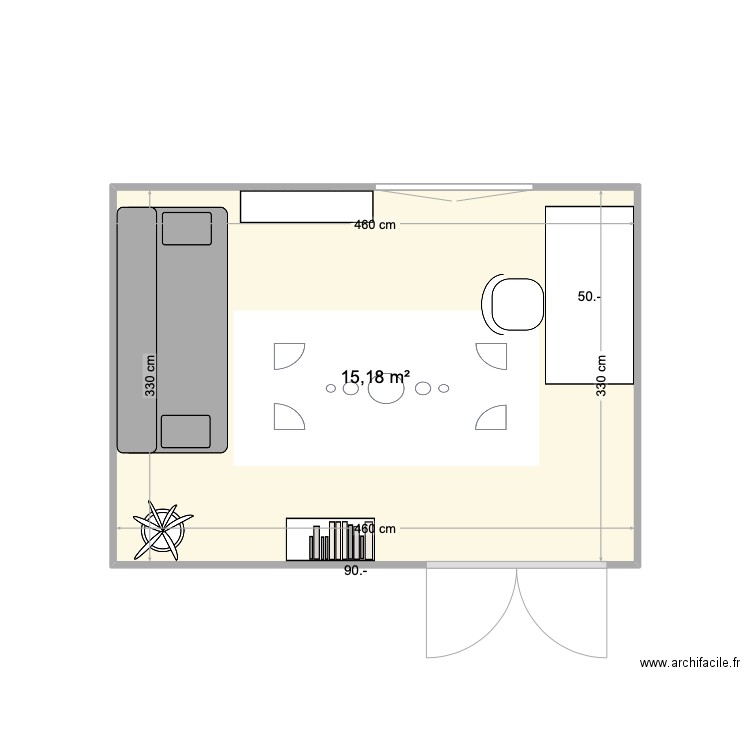 Rosemont *a. Plan de 1 pièce et 15 m2