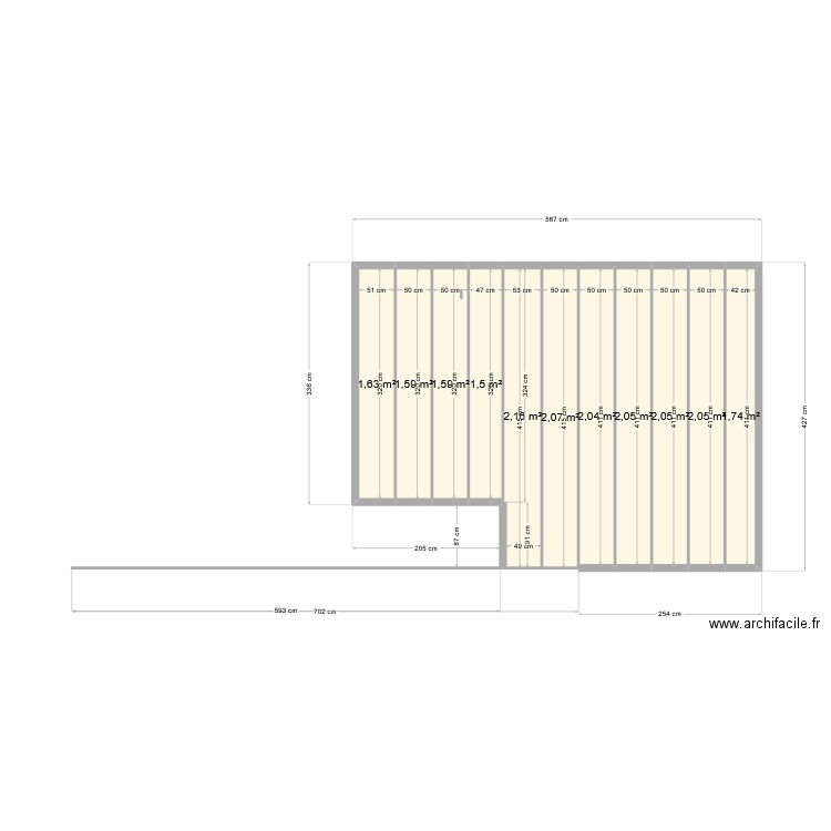 JO TOULON. Plan de 11 pièces et 20 m2