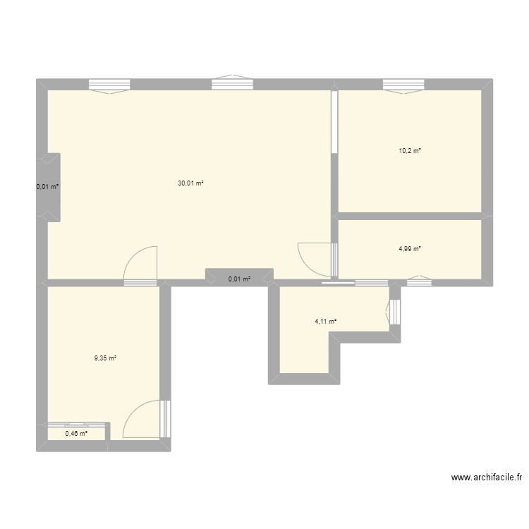 PARIS 5. Plan de 8 pièces et 59 m2