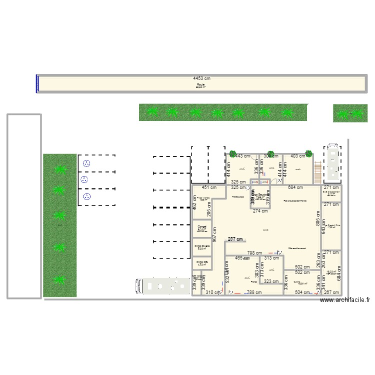 Plan Batiment 15X20 Plomberie. Plan de 19 pièces et 430 m2