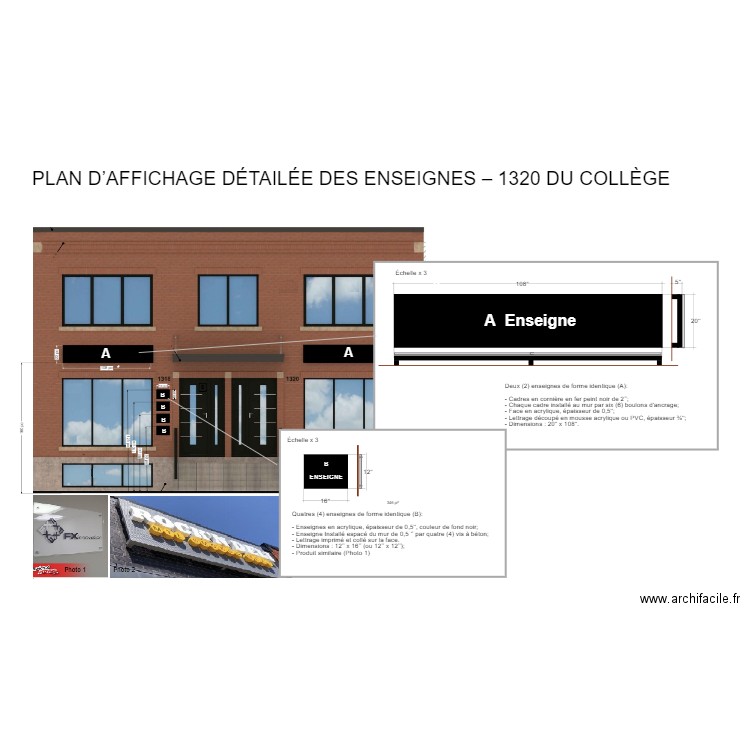 enseigne 1320. Plan de 0 pièce et 0 m2